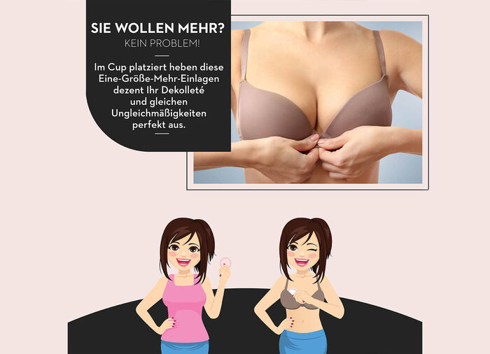 Miss Perfect Wow 2 Go-Eine-Größe-mehr-BH-Einlagen 